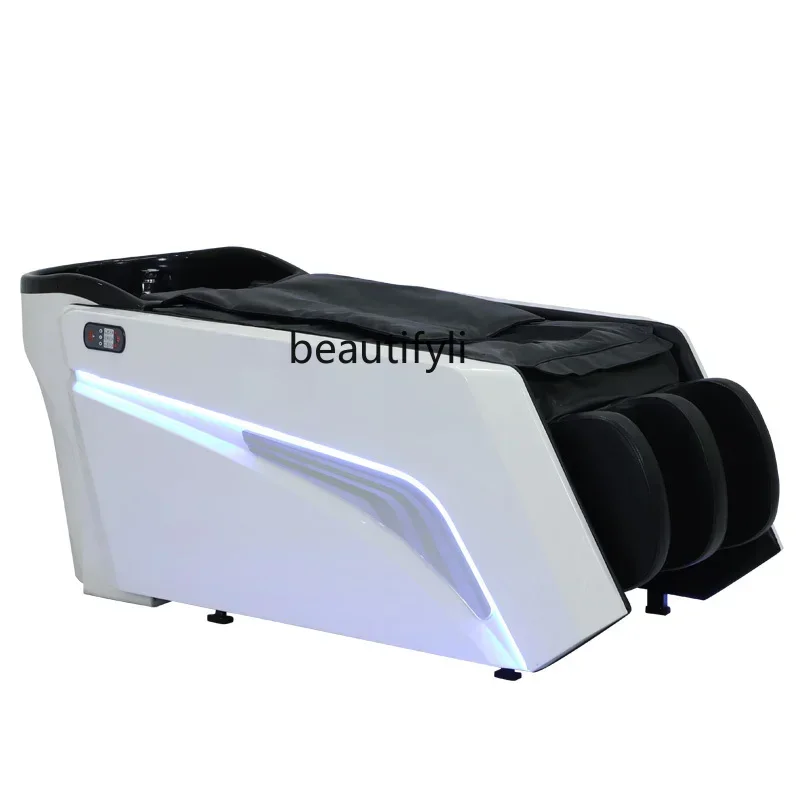 

Intelligent electric massage shampoo bed Barber shop Automatic water circulation fumigation head treatment bed