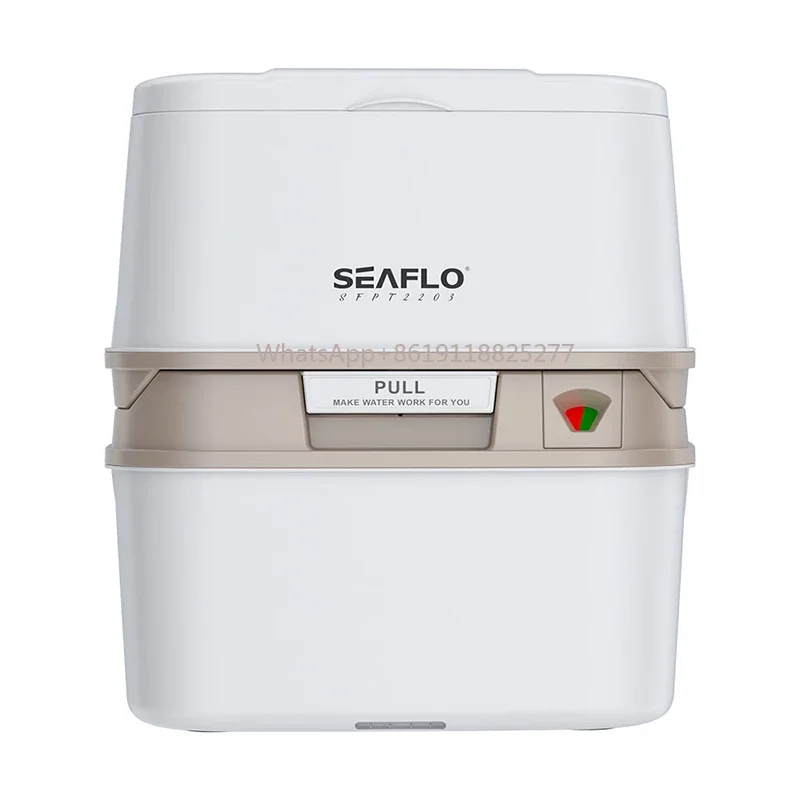 SEAFLO 5.8 Gallon camping toilet injection molding marine boat toilet 22L Large Capacity Sewage Tank RV Travel toilet