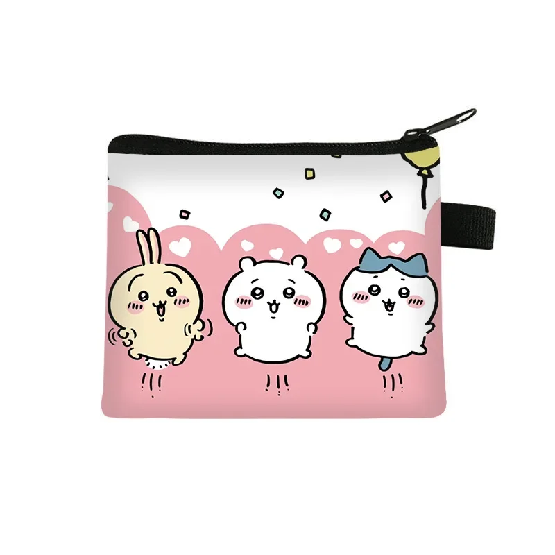 New Chiikawa Cartoon Pocket Wallet for Boys Girls and Students Portable Fashion Bag Birthday Present Peripheral Christmas Gift