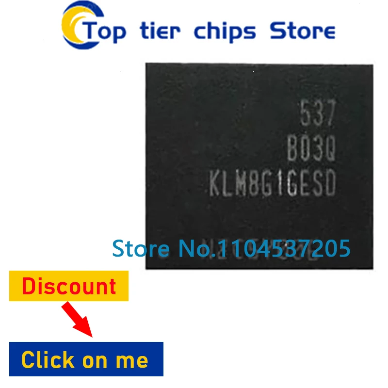 

5 шт. ~ 10 шт./лот, 100% новый KLM8G1GESD-B03Q BGA153 EMMC 8 ГБ