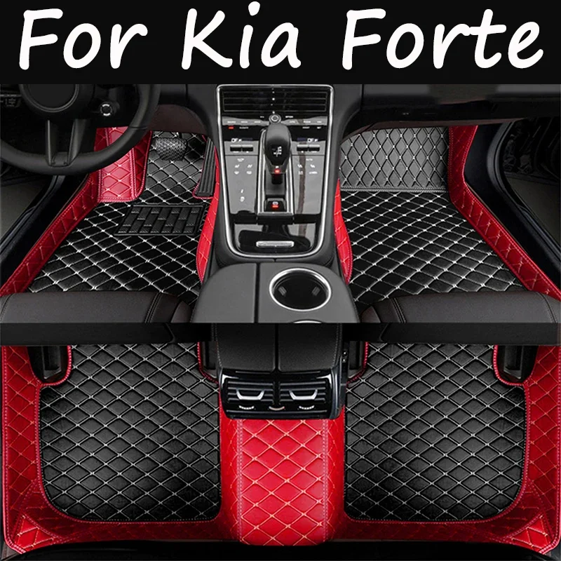 

Car Mats For Kia Forte Cerato K3 BD MK3 2019~2022 Anti Dirty Pad Luxury Leather Floor Mat Durable Rugs Carpet Car Accessories