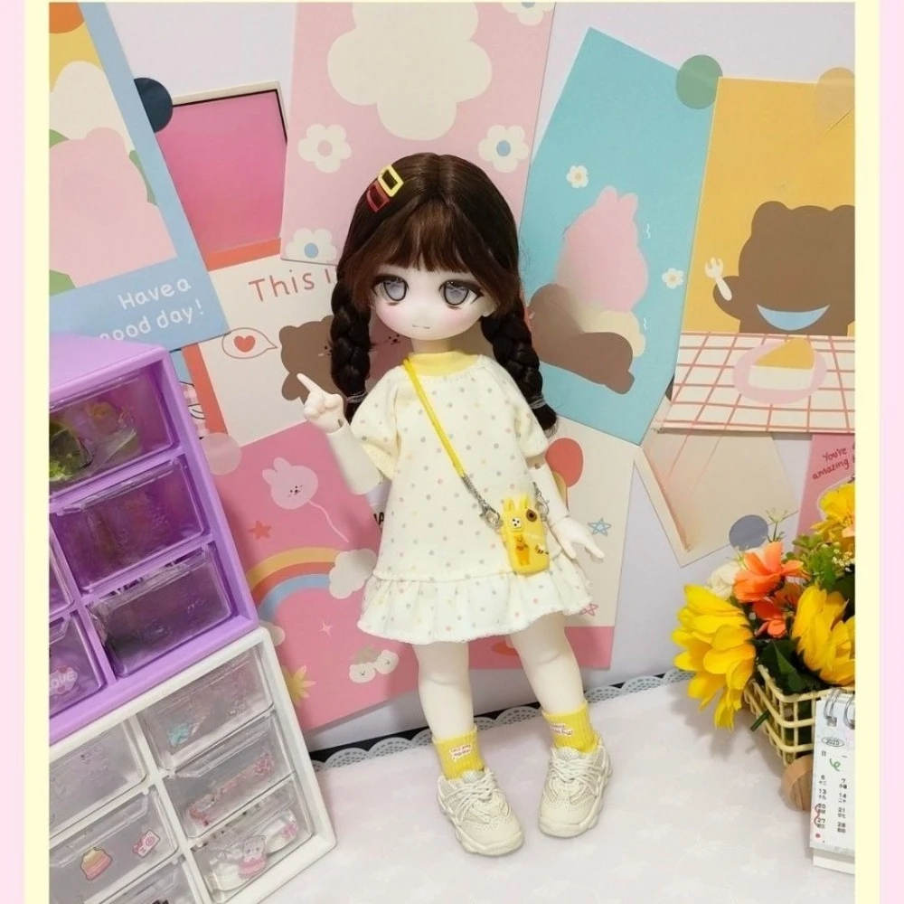 Nieuwe 1/6 Pop Kleding voor 30 cm Bjd Pop Leuke Jurk Speelhuis Meisje Speelgoed Dress Up Mode Pop Accessoires, Geen Pop