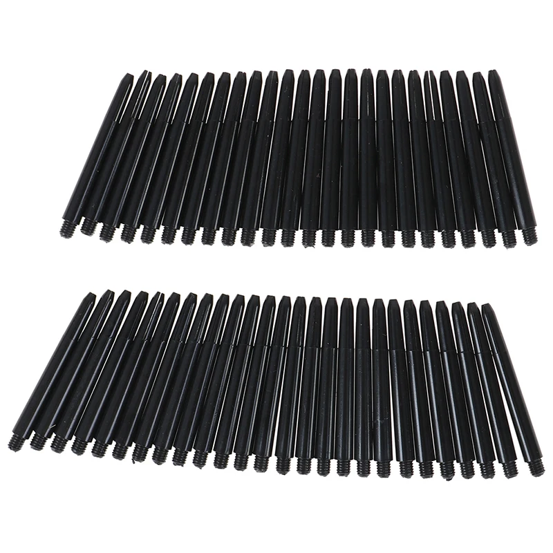 50pcs 48mm Nylon Dart Shafts 2BA Screw Thread Darts Rod Stem+Protection Ring view 6