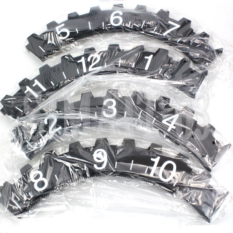 

3D Modern Large Wall Art Rotary Gear Clock Mechanical Calendar Wheel Black Living Room Bedroom Wall Retro Decoration