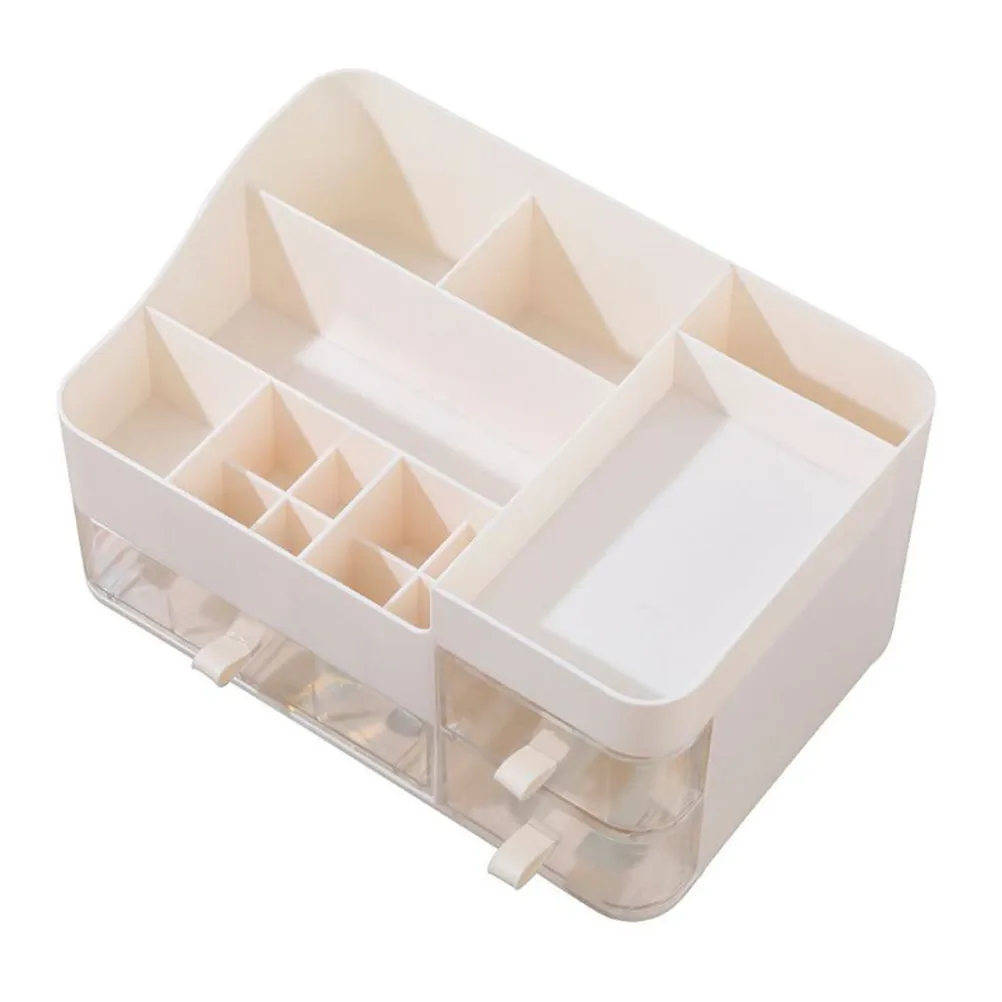 

Plastic Makeup Organizer with Drawers Large Capacity Desktop Storage Box Multi Functional Vanity Organizer for Skincare