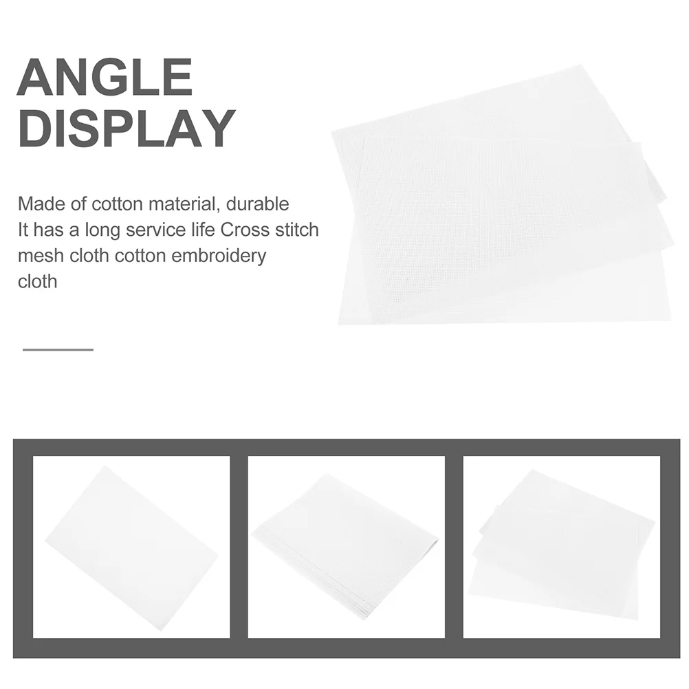 

10pcs Embroidery Gridding Cloth Premium Cotton Cross Stitch Fabric For Diy Sewing Projects Embroidery Supplies Handicraft