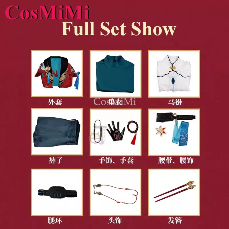 Cosmimi heißes Spiel Honkai: Star Rail Jiaoqiu Cosplay Kostüm Mode Uniform voller Satz Unisex Karneval Party Rollenspiel Kleidung neu