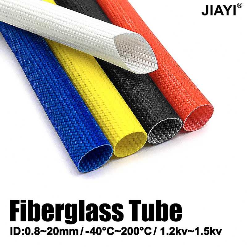 

Fiberglass Tube 1-30mm Silicone Resin Coated Insulated Soft Chemical Glass Fiber Braided Sleeve High Temperature Pipe Wire Wrap