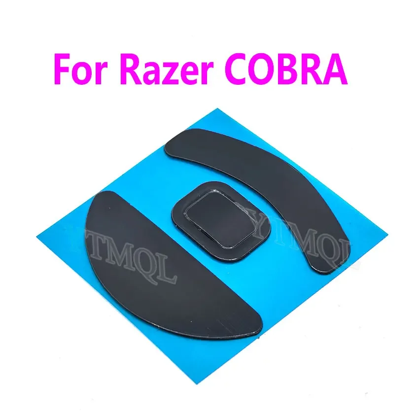 1Sets Mouse Feet Skates For Razer COBRA Wired Version Replacement Glide Feet Pads White Black Mouse Sticker Connector view 5