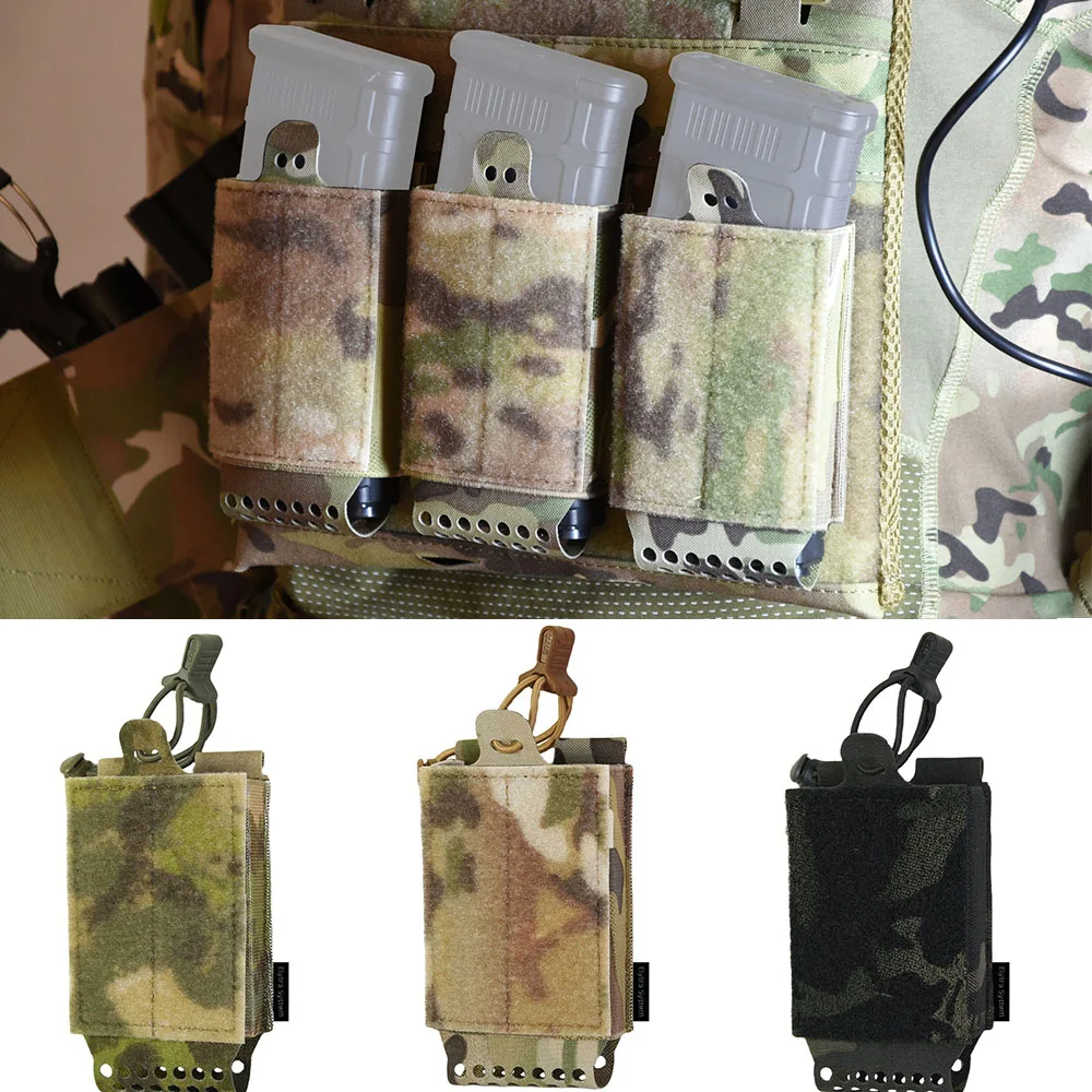 Tactical 5.56 Magazine Pouch Hunting Single Pouch Vest Loops Molle - Quick Release Magazine Pouch Insert for Battle Vest