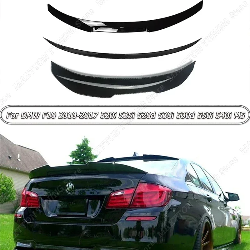 

For BMW F10 520i 525i 520d 530i 530d 550i 540i M5 2010-2017 Gloss Black M4 M5 PSM Style Car Rear Trunk Spoiler Wing Accessories