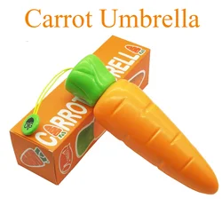 Children's Umbrella Radish Umbrella Cartoon Cute Carrot Umbrella Wind and Rainproof Parasol Halloween Xmas Gifts for Kid Toddler