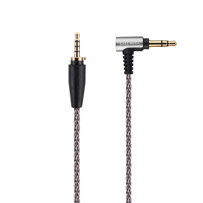 For Sennheiser Urbanite Earphone Replaceable Cable 3.5mm to 2.5mm Single Crystal Copper Silver Plated