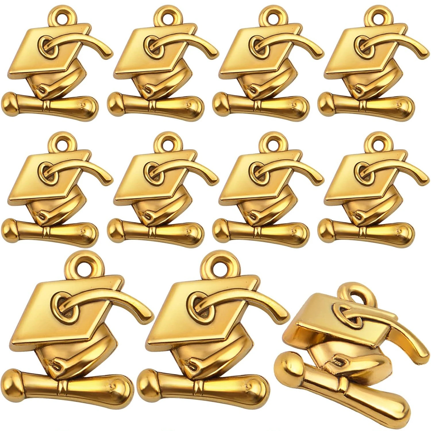 

70 шт. подвесок-шармов в виде выпускных колпаков из сплава, подвески-шармы для выпускников с дипломом, выпускные шармы для изготовления ювелирных изделий и браслетов своими руками