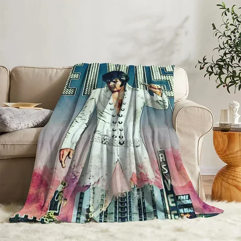 Cobertor de lã elvis colcha na cama cobertores decorativos de sofá para decoração de quarto de inverno boho decoração de casa