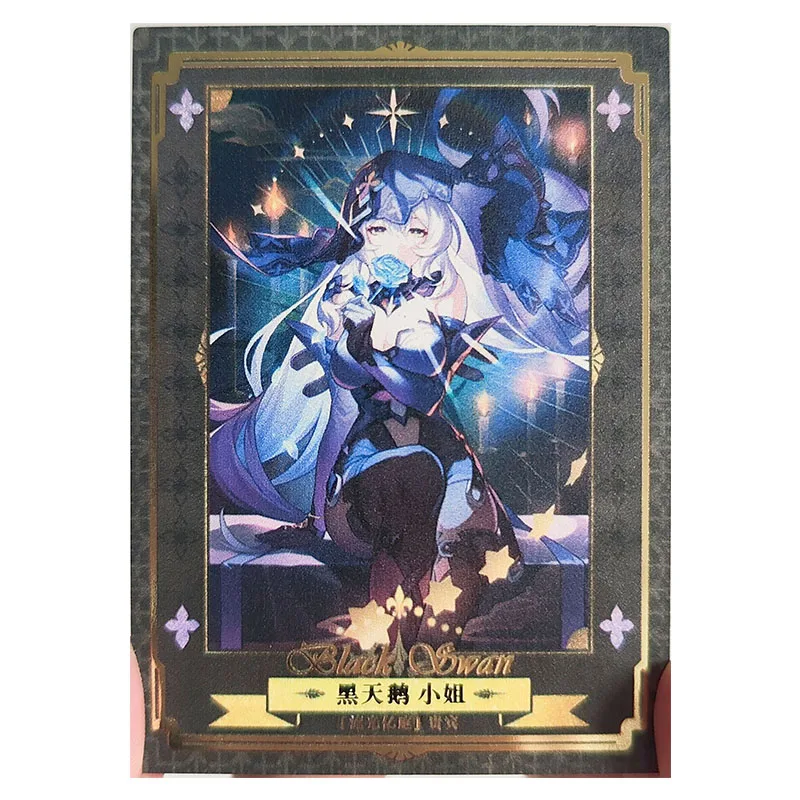 Anime Goddess Story DIY ACG Tabletop Games Metal Cards Firefly Yomi Aventurine Toys for boys Collectible Cards Birthday Present