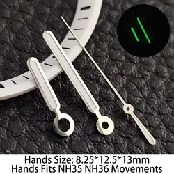 Grüne leuchtende Uhrzeiger Zubehör Zeiger für nh35 nh36 Automatik werk Uhren zubehör Uhren teile für Armbanduhren