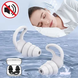 New 3 Layer Sleep Noise Reduction Earplugs Ear Hearing Protection Silicone Anti-noise Earplugs Travel Sleep Earplugs