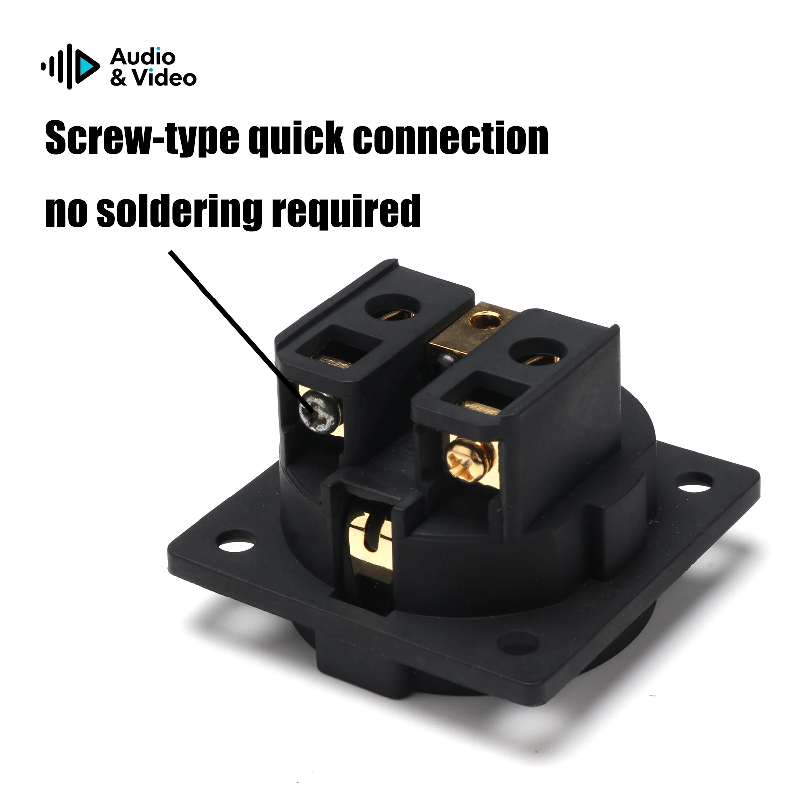 EU-Schuko-Steckdose NCF FI-E30 AC 250 V 16 A EU 2-polige IEC-Eingangsleistung Uitimate Schuko-Chassis-Buchse plattiert Neutralkupfer – Detail 3