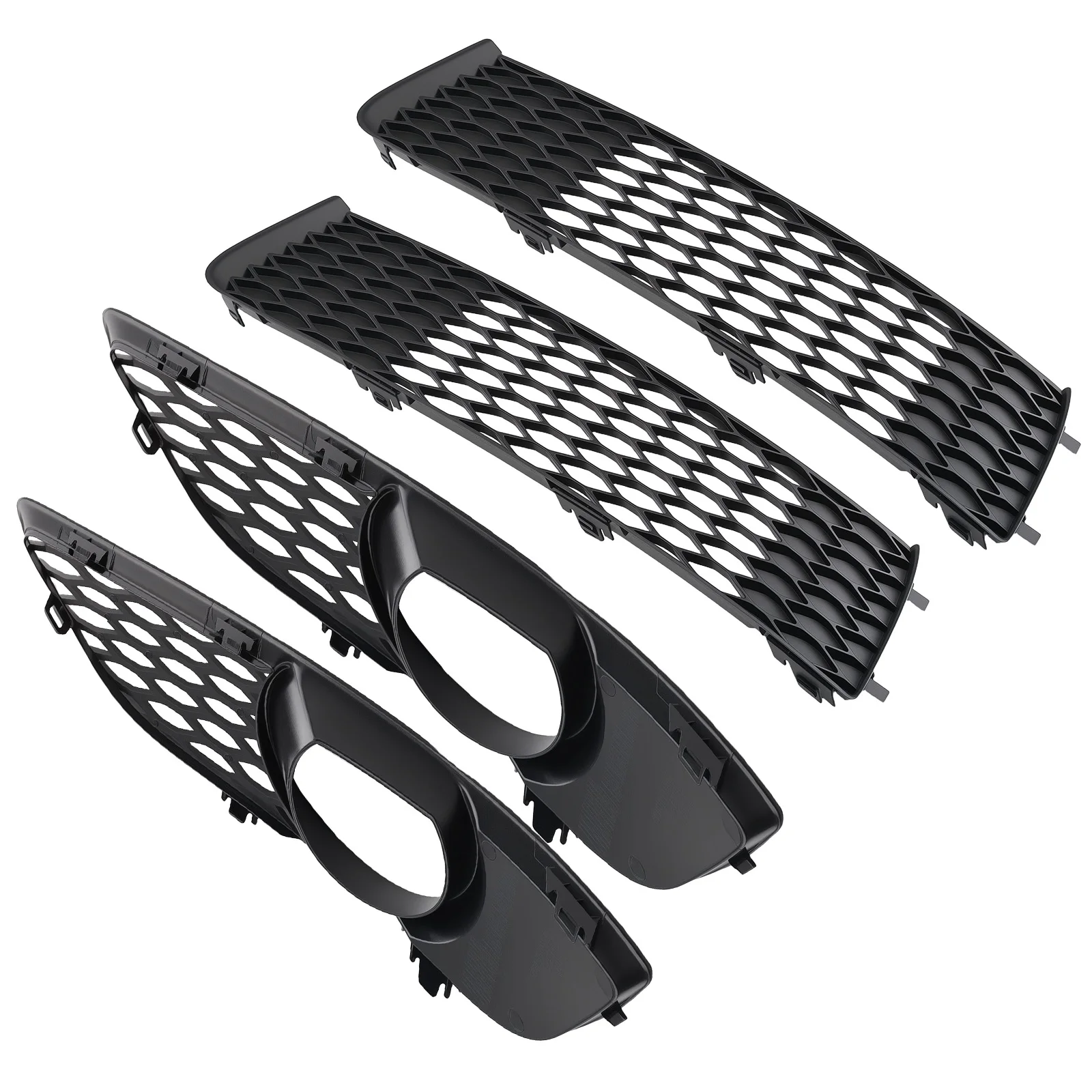 

Left Right Front Fog Lamp Cover Grille for Audi Q7 3.0 4.2L 2010-2015 4L0807698B