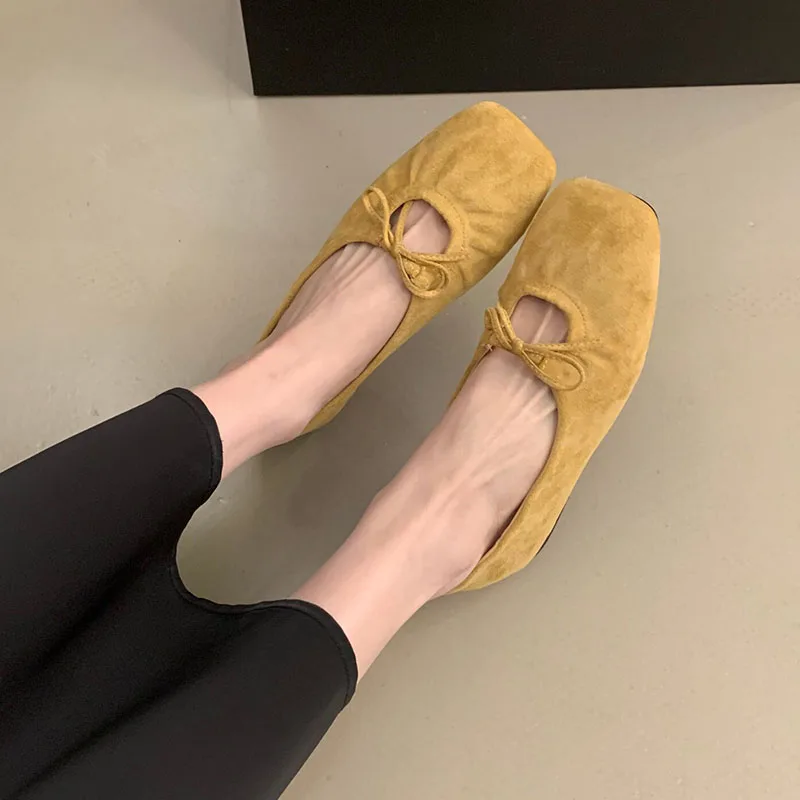 Modische Schmetterlingsknoten-Mary-Jane-Schuhe für Damen, neue Slip-On-Schuhe, flache Damenschuhe. – Detail 2