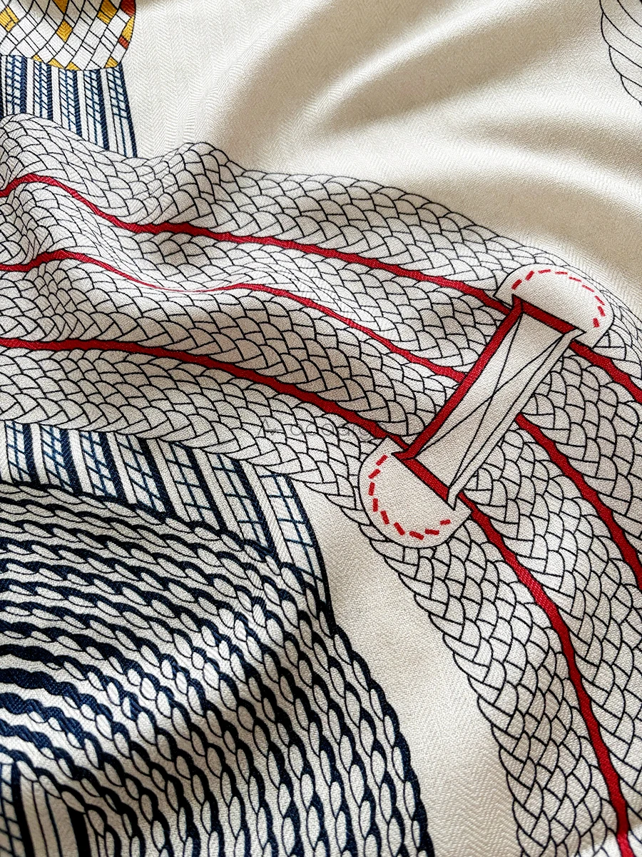 الماركات الفاخرة وشاح من الصوف الحريري شالات كبيرة الباشمينا اليد توالت عصابات الرقبة رئيس الأوشحة الرقبة الشعر الملابس والاكسسوارات #4