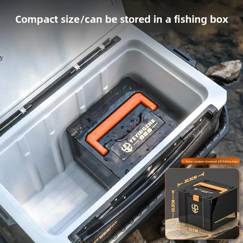 Fishing Box with Built-in Storage Box, Fishing Specific Handheld Storage Box, Lure Box, Accessory Box, Fishing Gear Toolbox