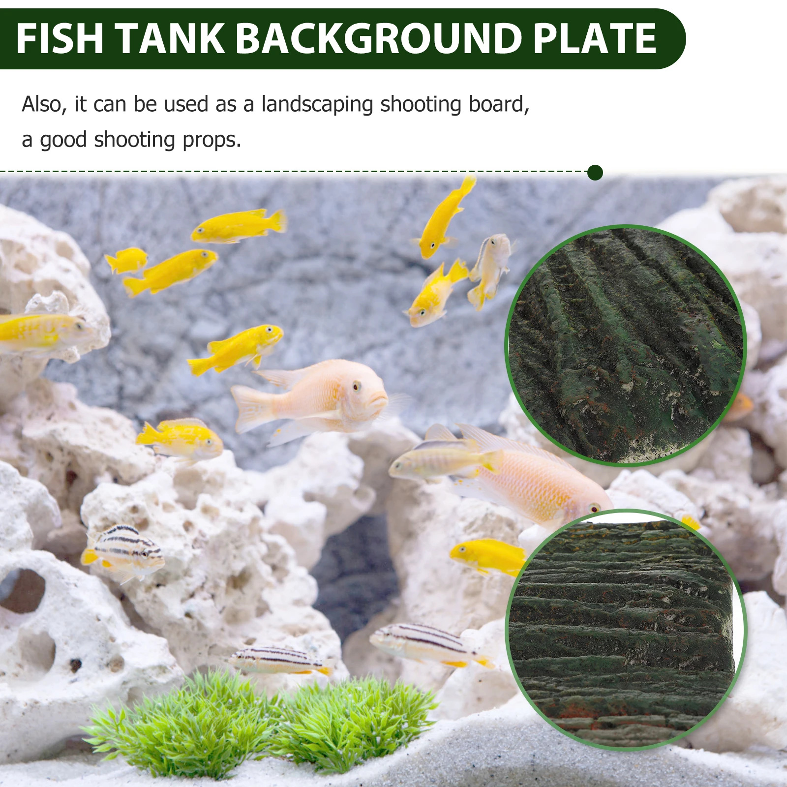 

1pc Simulation Rock Panel 3D Realistic Waterproof Aquarium Background Board For Turtle Tank Reptile Terrarium Decor