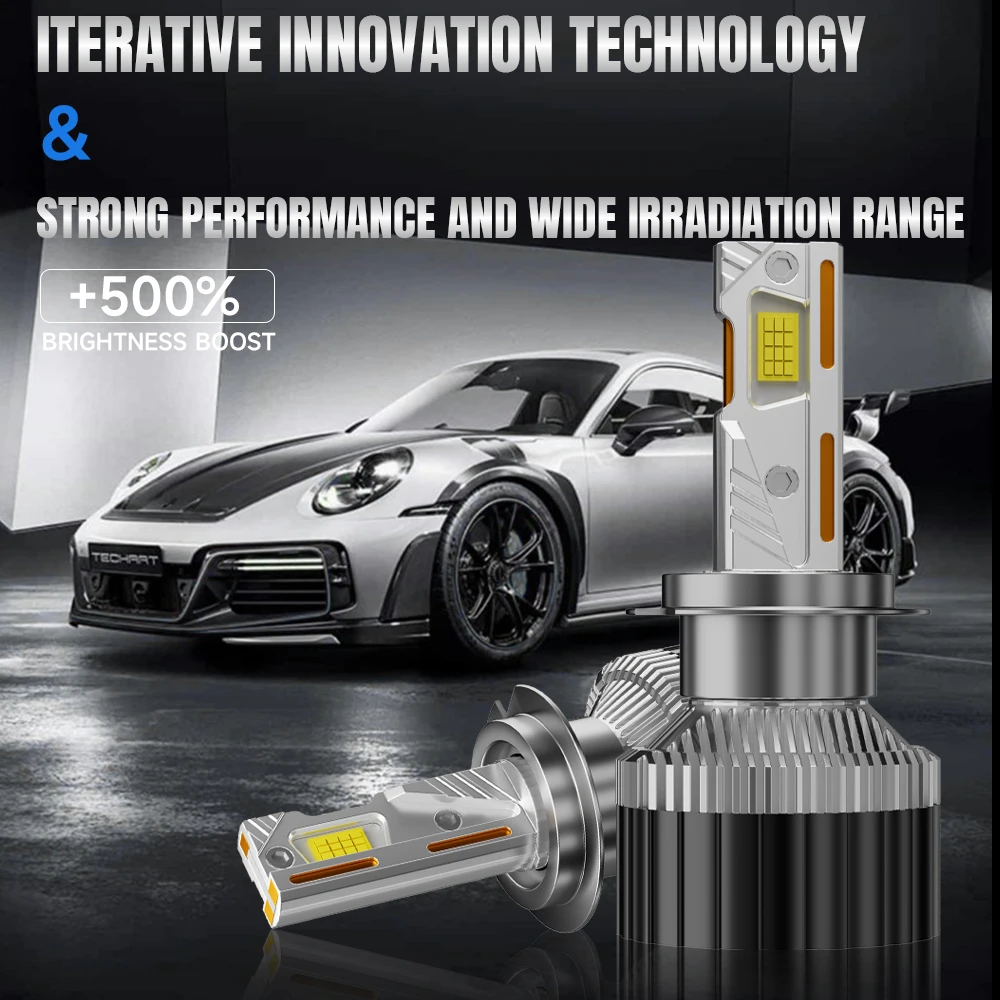 

2Pcs LED Headlight 60000LM 300W LED Canbus H7 H4 H11 H8 9005 HB3 9006 HB4 Car Lights Bulbs 6500K White H1 H3 Auto Headlamp