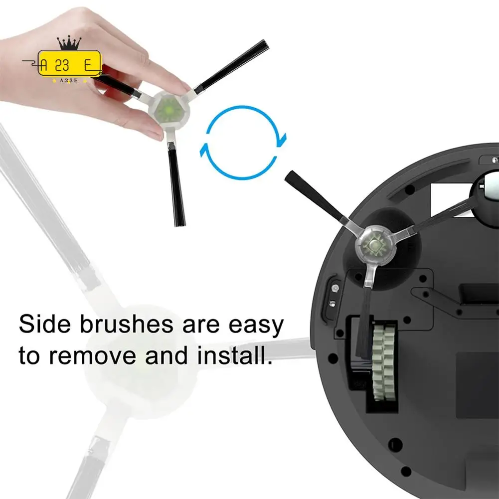 A23E-Washable Side Brush For Lefant M210 M210S M210B M213 Robotic Vacuum Cleaner Parts Replacement Accessories