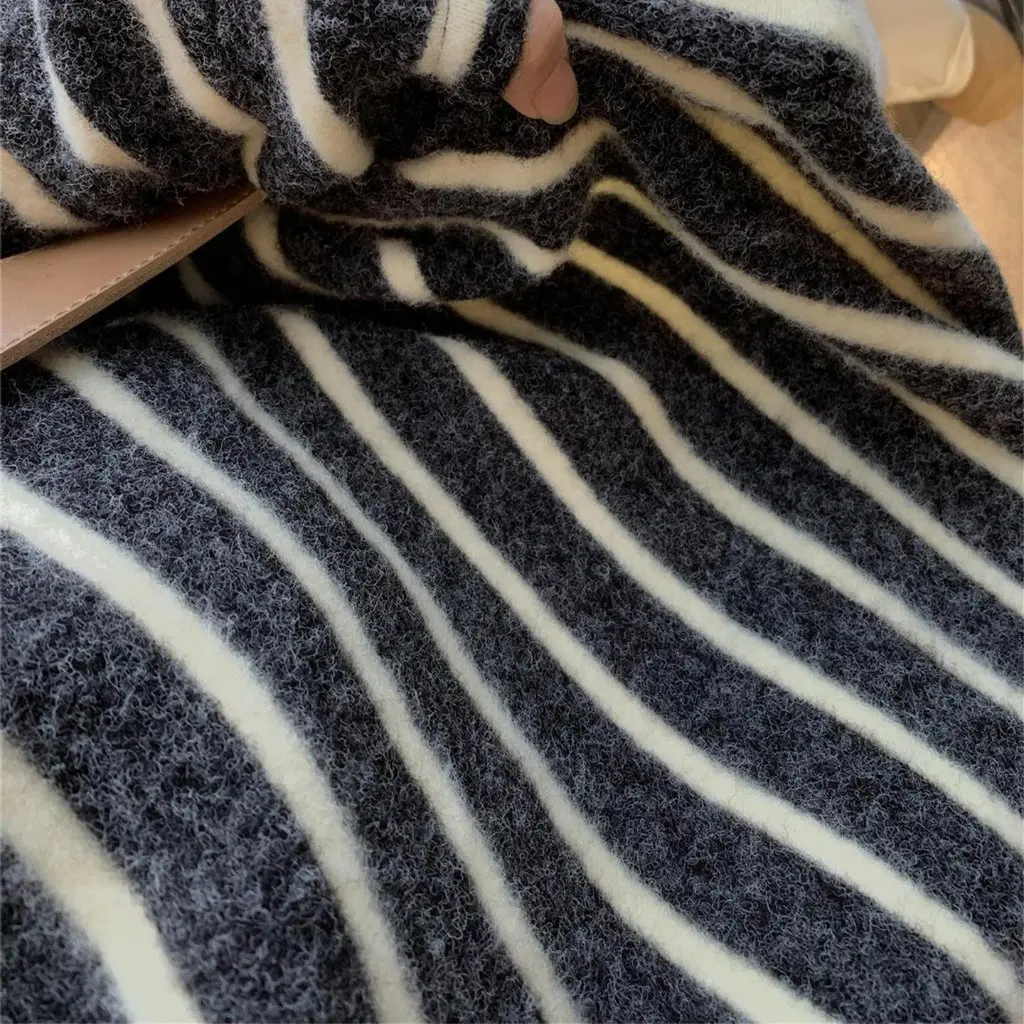 

Рекомендуемая футболка с длинными рукавами в контрастную полоску, свободный повседневный топ на осень F092905