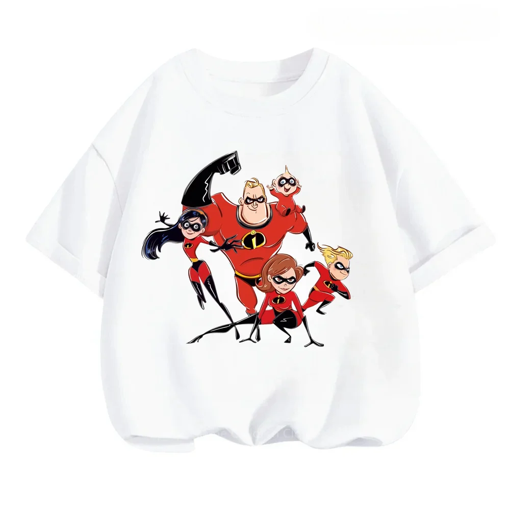 Disney Incredibles Tees - Summer Fun for Kids - Vibrant Cartoons for Outdoor Adventures & Festive Celebrations