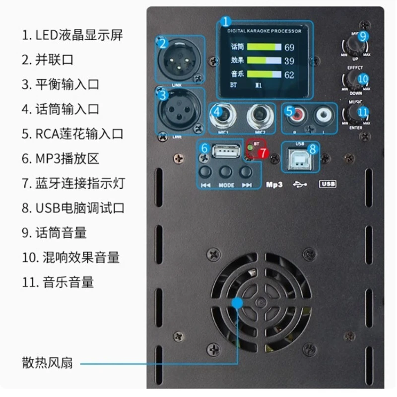 Active line array sound column stage sound set, clear bar outdoor performance conference speakers