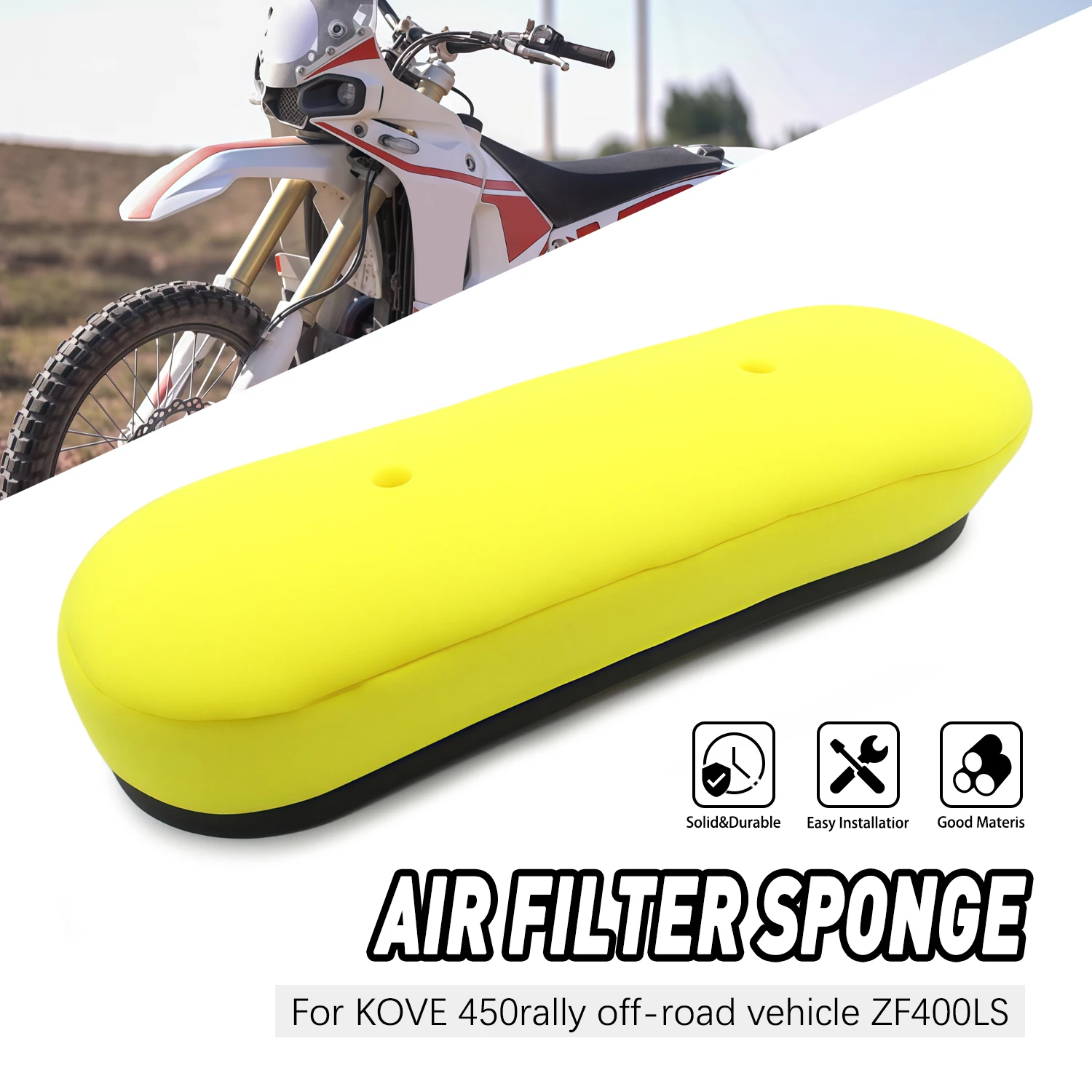 

High Quality accessories moto Suitable for Kove Excelle 450rally off-road vehicle ZF400LS air filter sponge air filter air grid