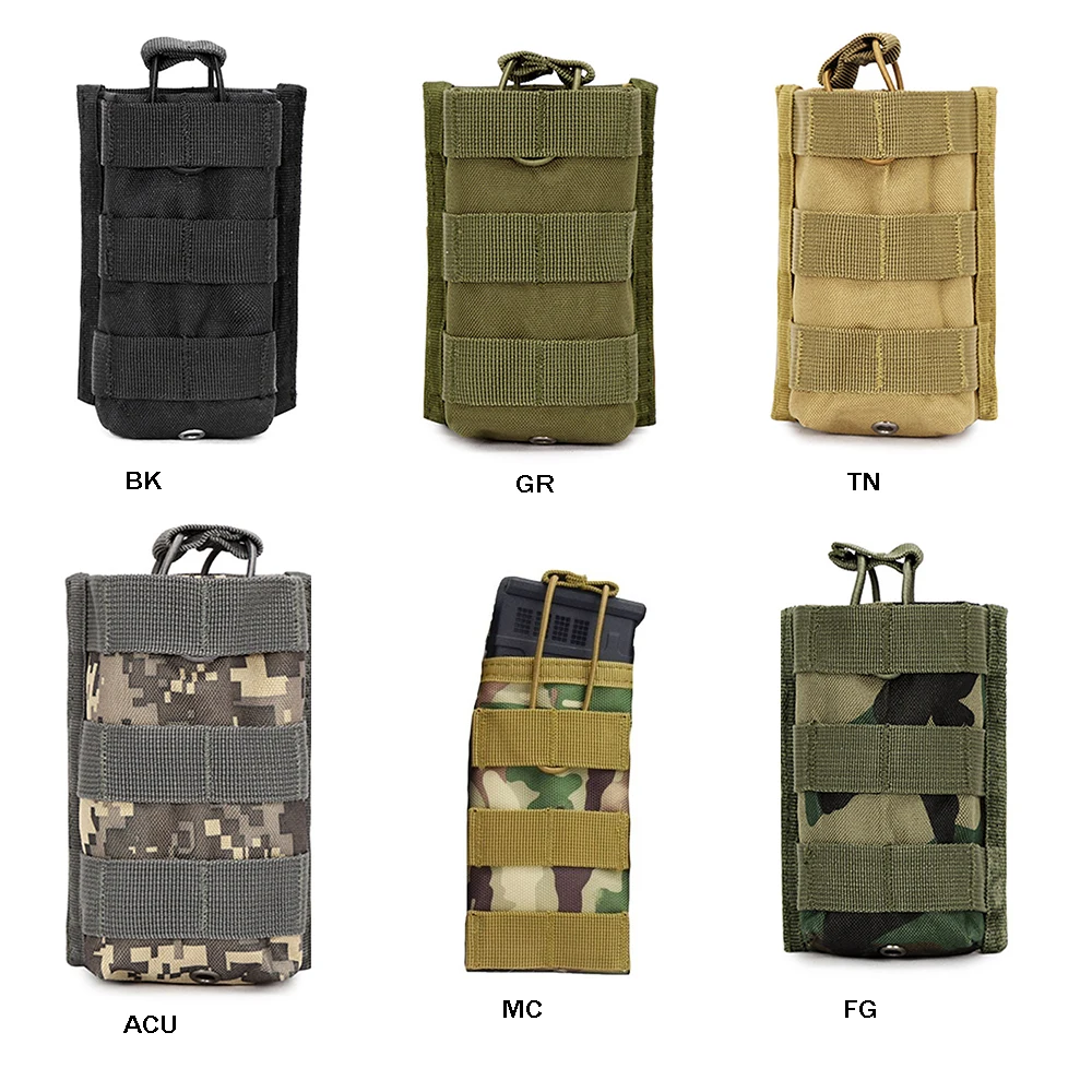 Tactical Single/Dual/Triple/Six Magazine Bag Molle Mag Pouch for Airsoft Ammunition 5.56mm M4 AR15 AK Assault Rifle Hunting - view 2