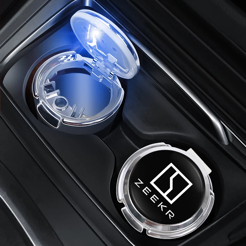 اكسسوارات السيارات الداخلية منفضة سجائر مصباح ليد المحمولة حامل رماد الدخان ل Zeekr 001 009 7X 007 007GT 001FR Zeekr X Zeekr MIX #3