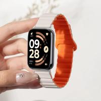 Soft Silicone sport Strap for Xiaomi Smart Mi band 9 pro/8 pro Band Magnetic Replacement bracelet correa Redmi Watch 4 5 6 Strap
