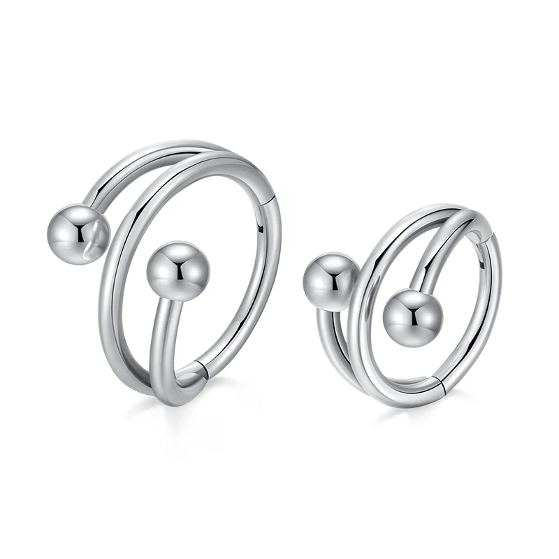 G23 Titanium Nose Ring Helix Piercing Nose Surgical Steel Nose Rings For Women Sexy Body Accessories