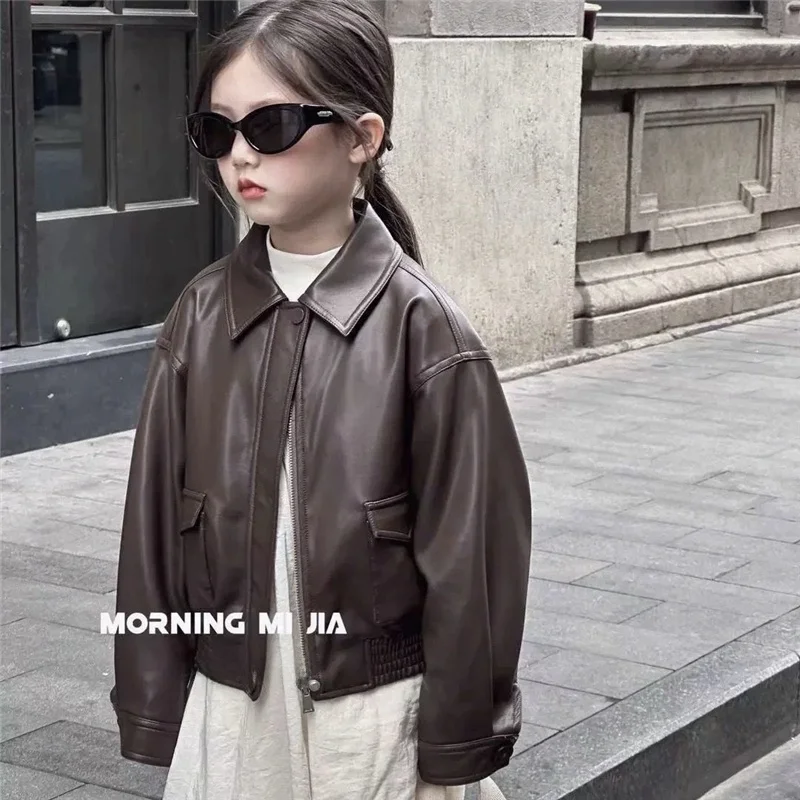 giacca-corta-unisex-in-pelle-pu-per-bambini-cappotto-casual-retro-alla-moda-per-primavera-e-autunno-abbigliamento-esterno-trendy-per-bambini-senza-necessita-di-lavaggio