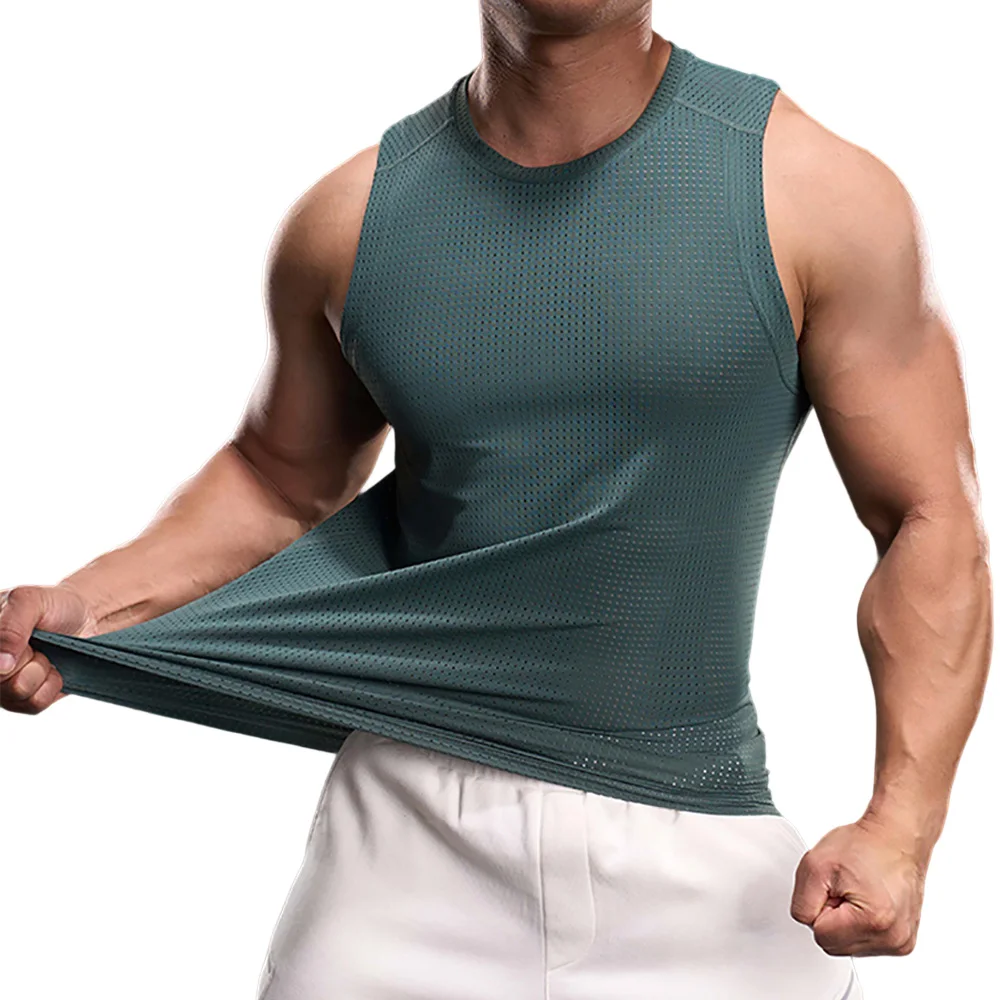

Men Running Sport T-Shirt Men Mesh Fitness Quick DryTight Training Men's shirt Sport Running Shirts