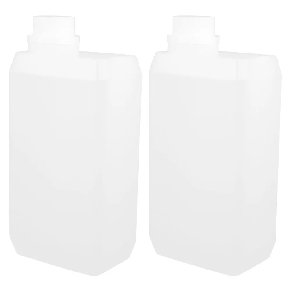 

2pcs Food Grade Refill Bottles 1000ml HDPE Side Mouth Empty Containers for Water Oil Liquor Storage Plastic Jugs Laboratory