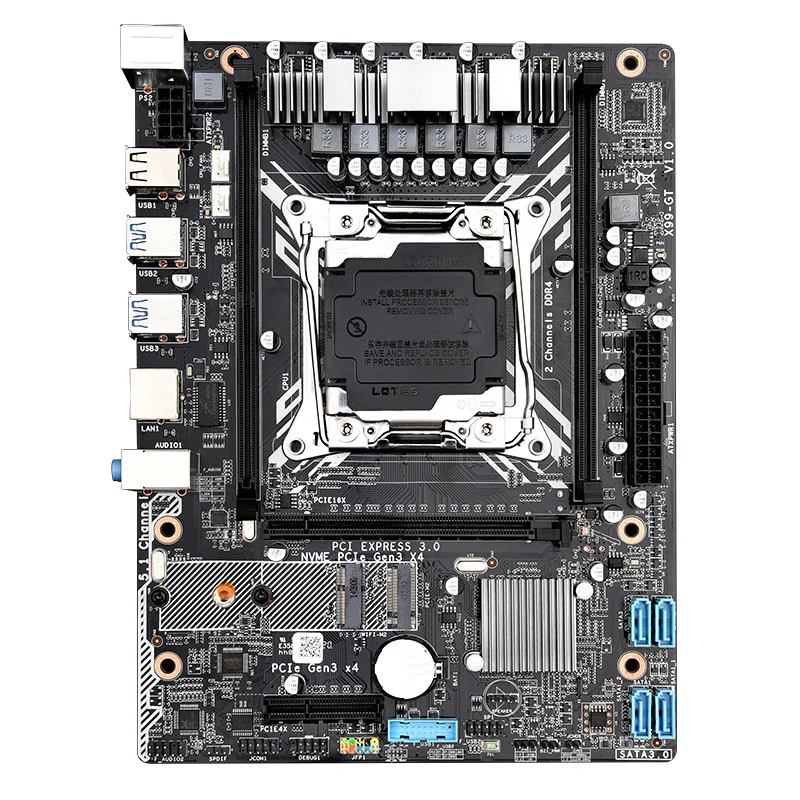 The new X99-GT computer motherboard DDR4 desktop with Xeon E5 2011V3V4 series CPU supports WIFI