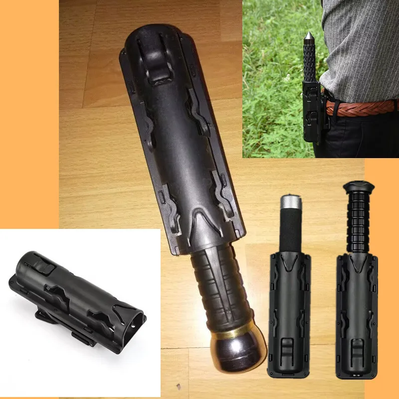 For Telescopic Stick Shell New 360 Degree Rotation Baton Case Holder Belt Storage Holster Pouch For Hunting Outdoor Self Defense