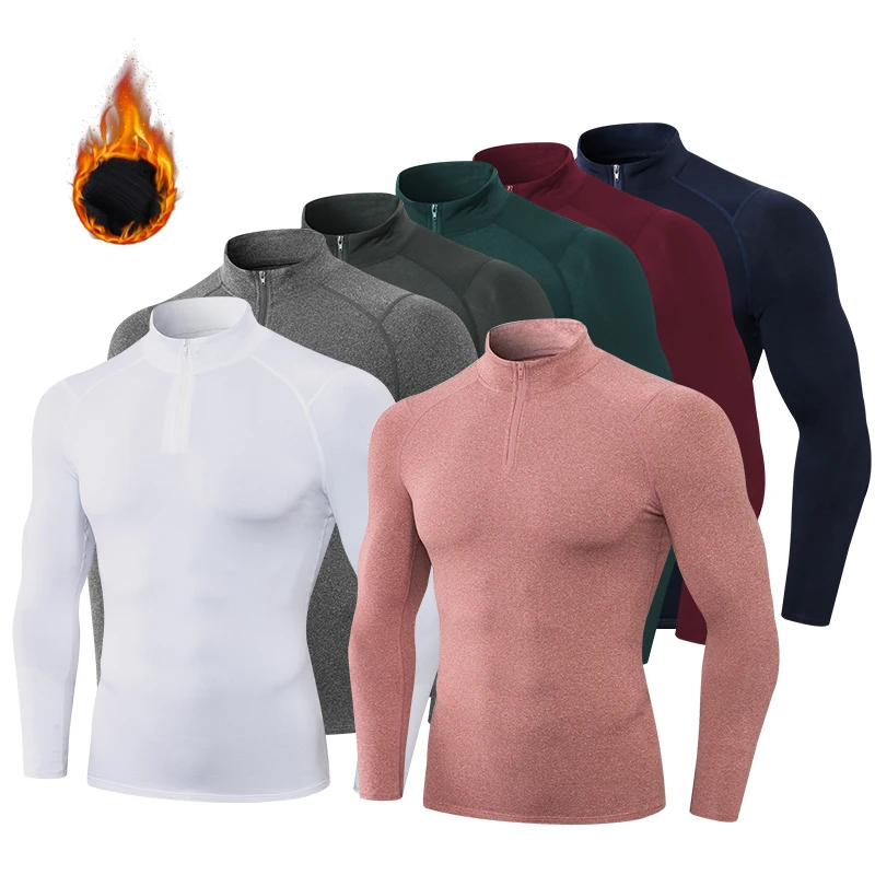 Mens Thermal Shirt Heat T-Shirt Thermal Underwear Men Thick Warm Slim Long Sleeve Tops Autumn Winter Termica Comfortable Underwe