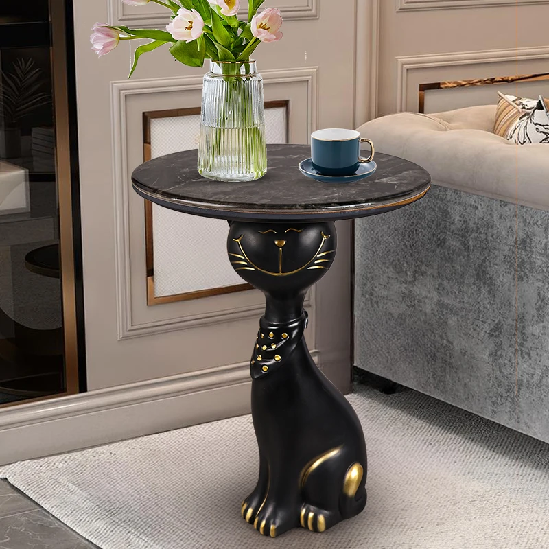 Home Decor Sculptures Tea Table Decoration Accessories A Few Floor Ornaments Next To The Kitten Living Room Resin Animal Statues