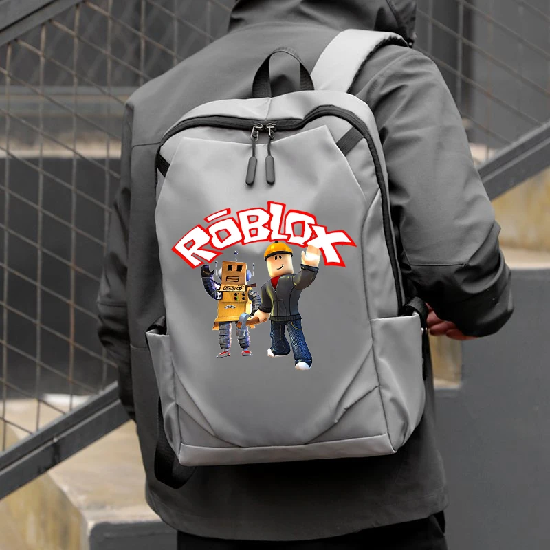 ROBLOX Women Men Backpack Anime Boy Girl Knapsack Teenager Cartoon Print School Bag Book Bag Rucksack School Supplies Gift