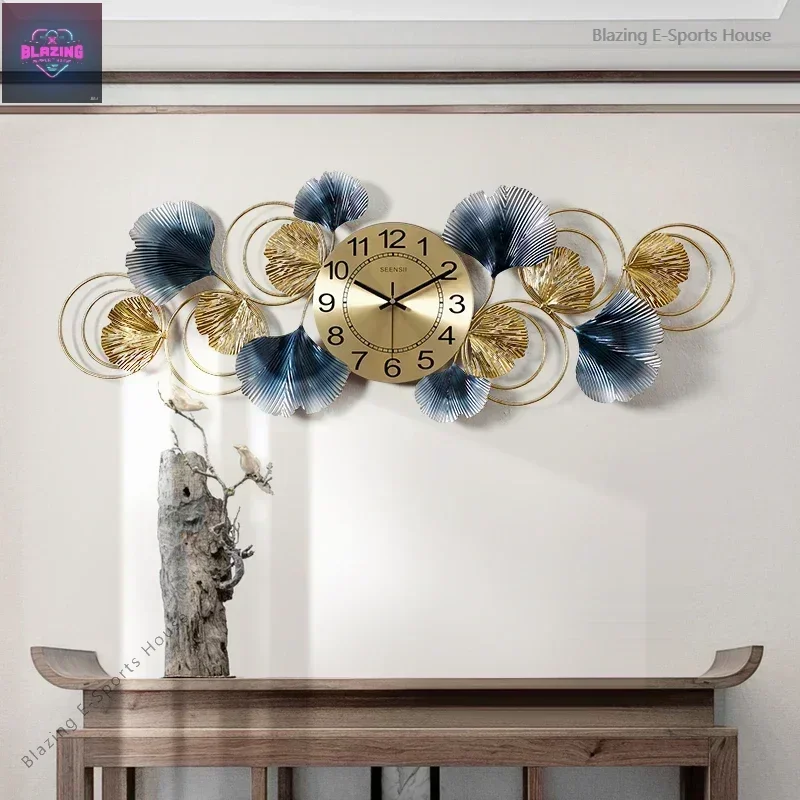 Fashion Luxury Wall Clocks Nordic Chinese Style Restaurant Minimalist Bedrooms Large Clock Wall Korean Horloge Room Decorations