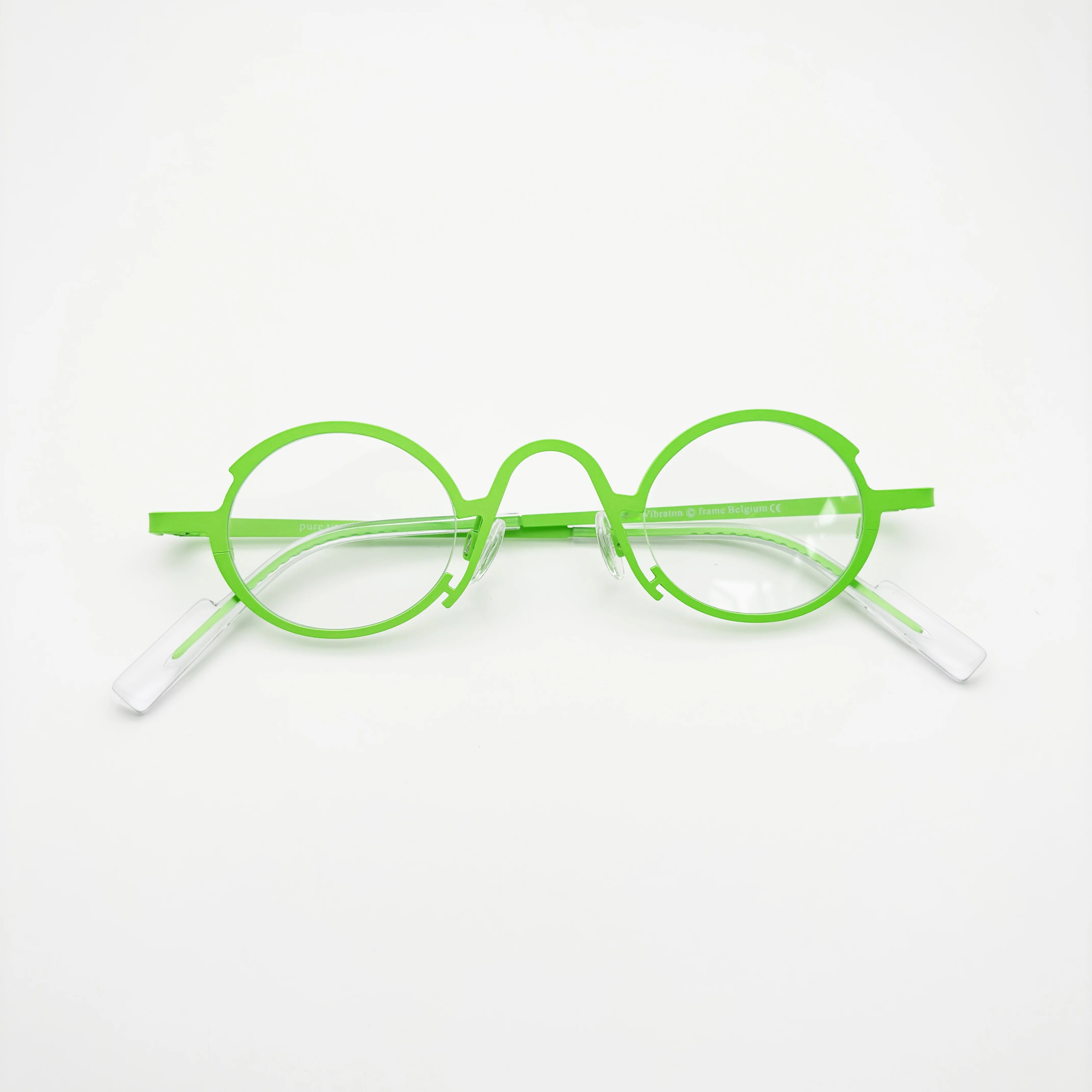 Vibraton Belight Optical Belgium Geometria Forma rotonda Titanio Mini Occhiali rotondi Montatura per occhiali Uomo Donna Occhiali da vista