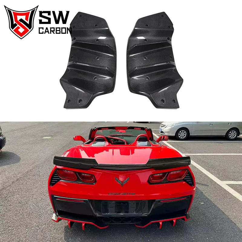 

Corvette C7 Carbon Fiber Rear Diffuser for Chevrolet Corvette C7 Rear Bumper Lip Carbon Fiber Rear Splitter Under Spoiler