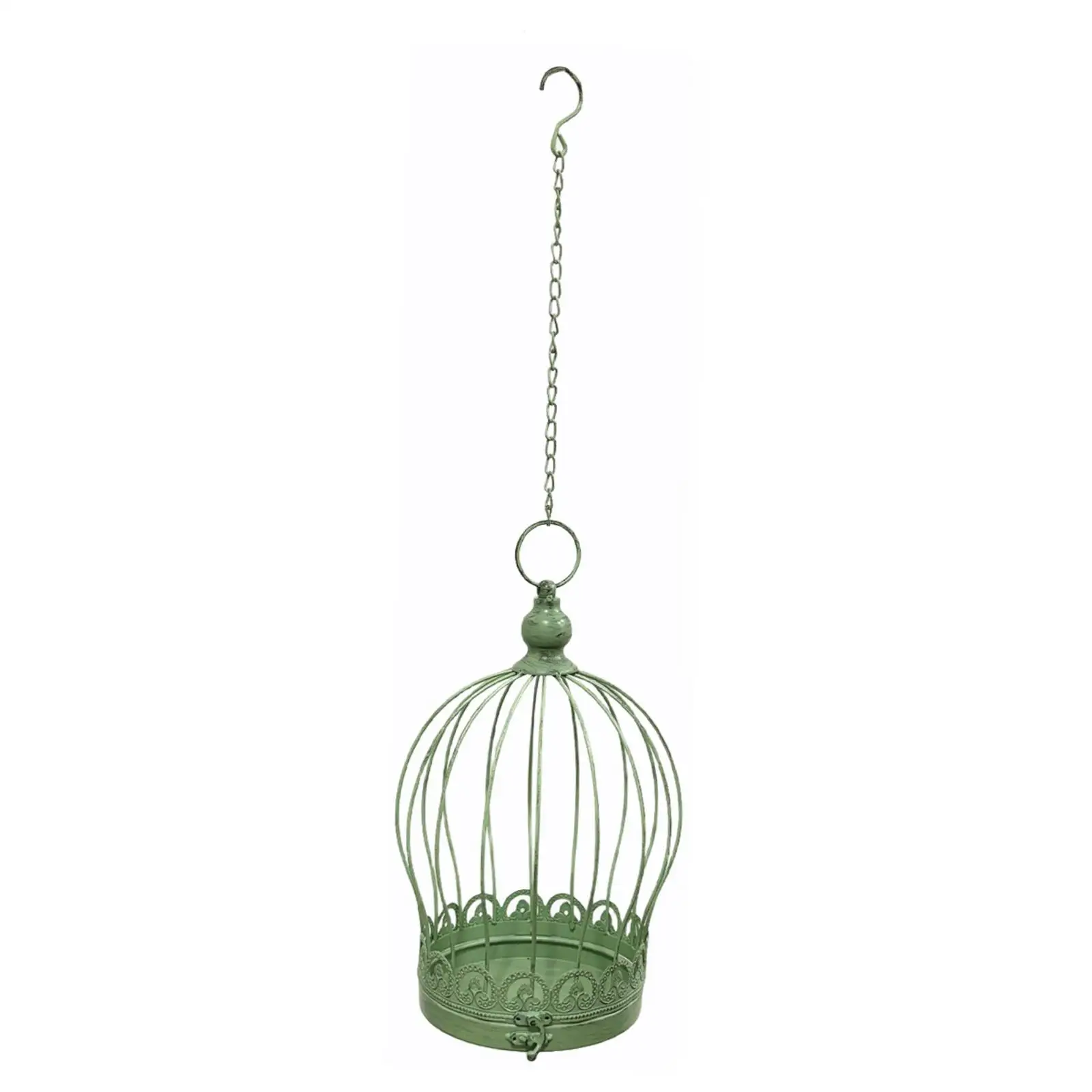 Vintage Hanging Plant Holder Iron Basket Decorative Flowerpot Hanger for Indoor Outdoor Garden Decor